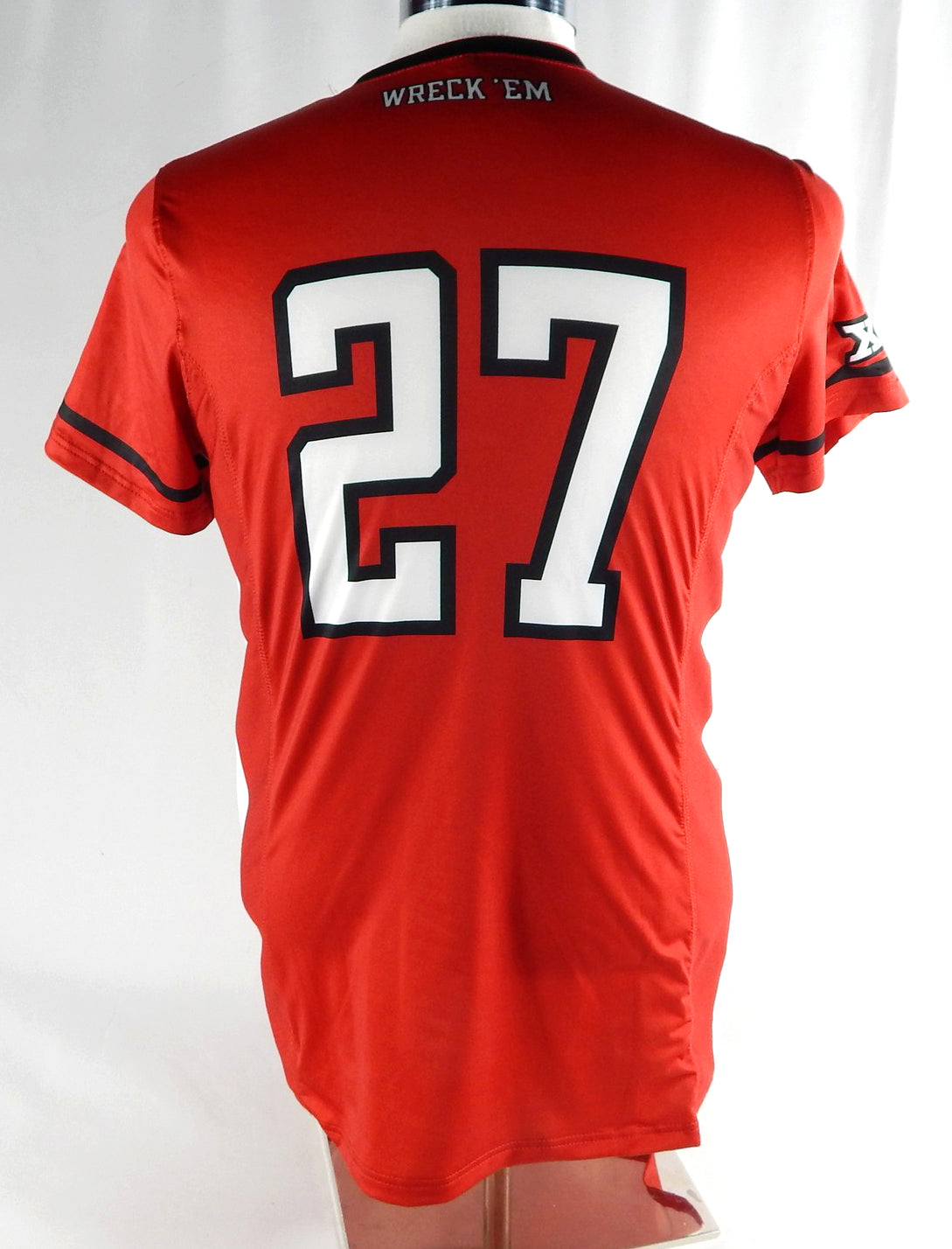 2023 Texas Tech Red Raiders #27 Game Used Red Jersey Womens Soccer M 218 Pic2