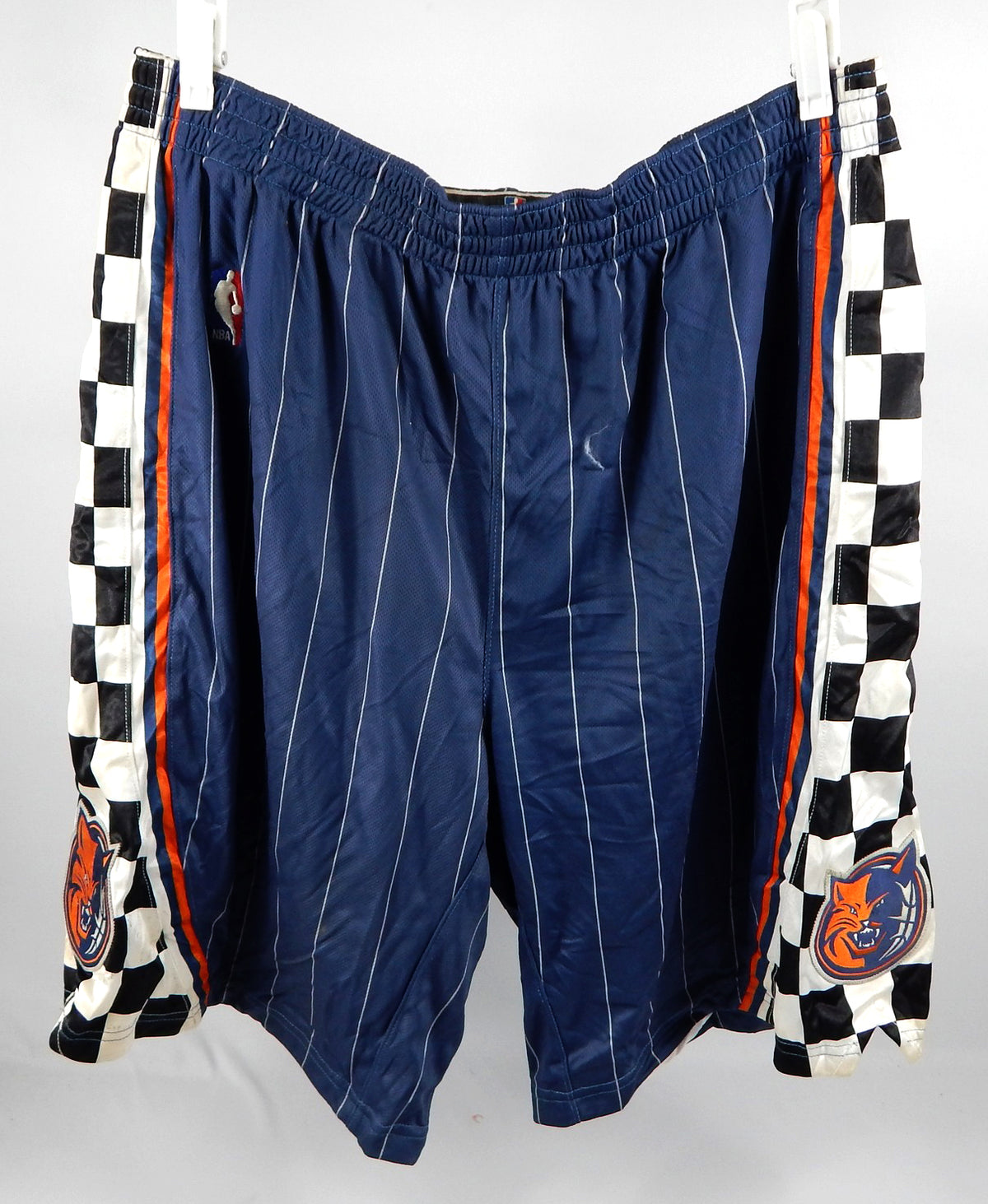 2000s Charlotte Bobcats Game Used Blue Shorts Nascar 3XL 823