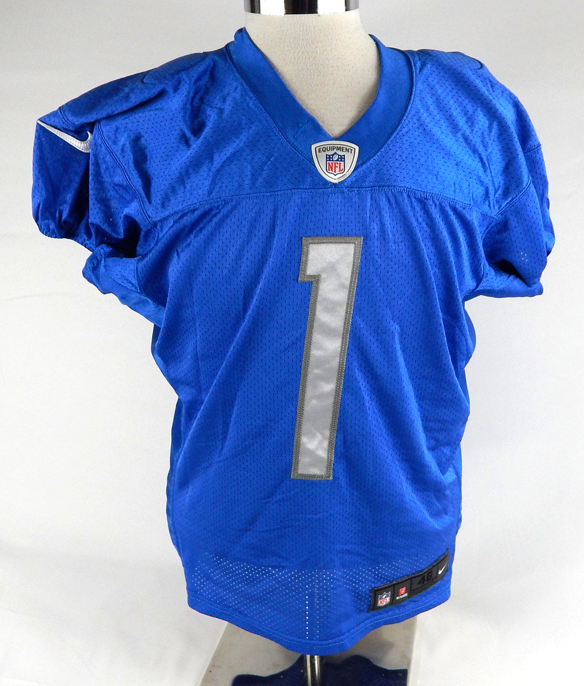 2014 Detroit Lions Andrew Peacock #1 Game Used Blue Practice Jersey 46 251