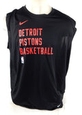 2023-24 Detroit Pistons Jalen Duren #0 Game Used Black Tank Top Shirt XXL 80583