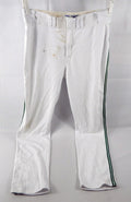 2004 Tampa Bay Devil Rays Danys Baez #28 Game Used White Pants 40 534