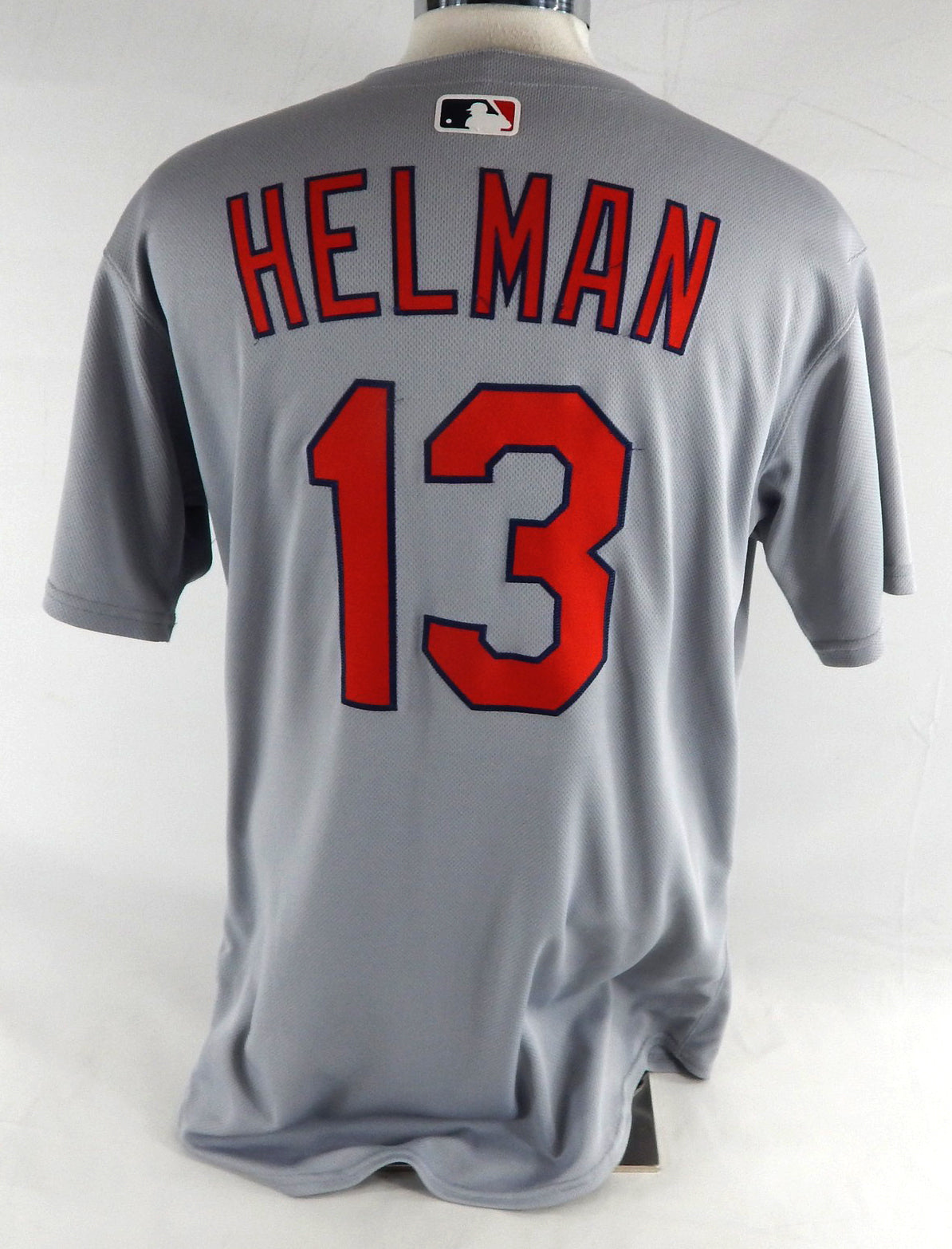 2025 St. Louis Cardinals Michael Helman #13 Game Issued Pos Used Grey Jersey 2 Pic2