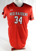 2023 Texas Tech Red Raiders #34 Game Used Red Jersey Womens Soccer L 221