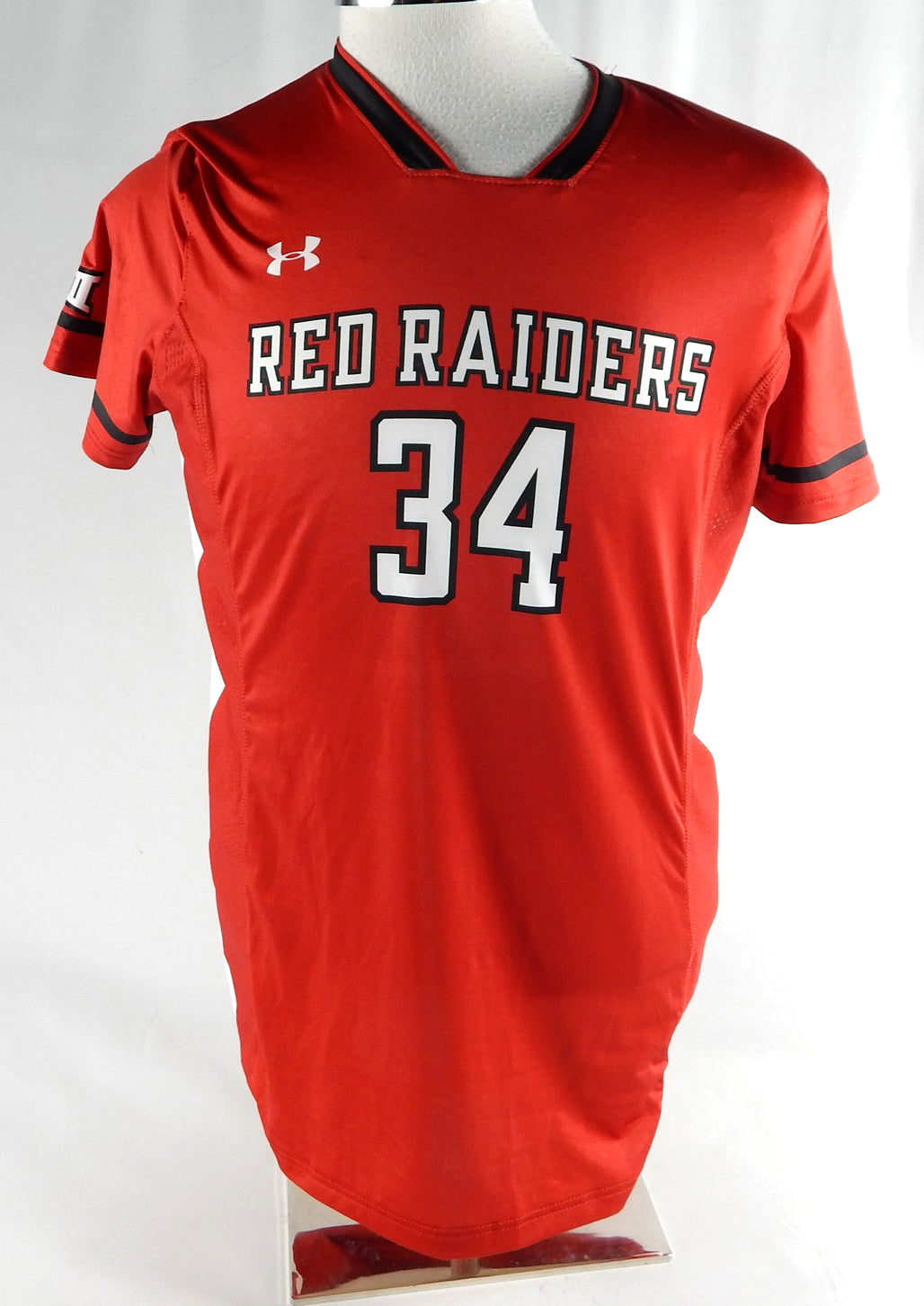 2023 Texas Tech Red Raiders #34 Game Used Red Jersey Womens Soccer L 221