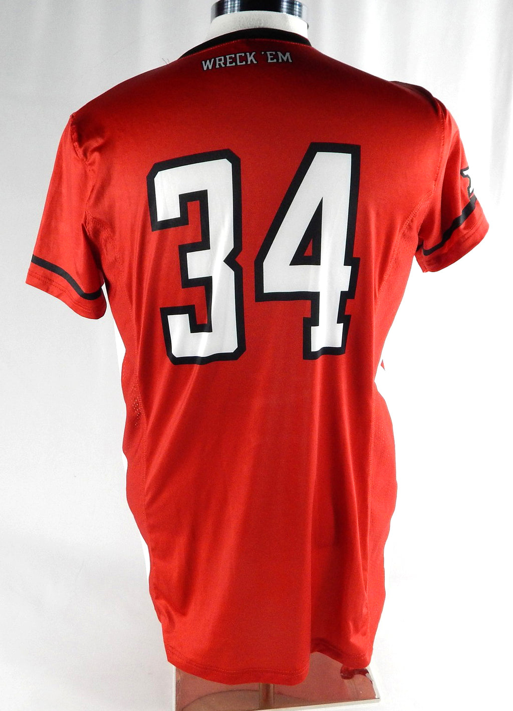 2023 Texas Tech Red Raiders #34 Game Used Red Jersey Womens Soccer L 221 Pic2