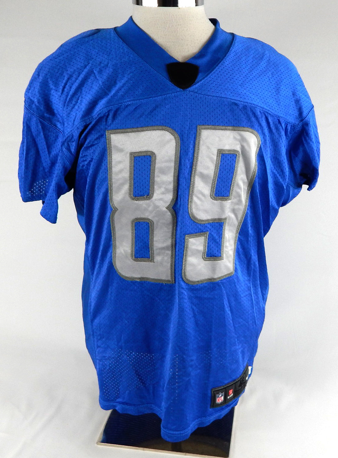 2017 Detroit Lions #89 Game Used Blue Practice Jersey 48 252