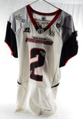 2014-15 Orlando Predators Arness Ikner #2 Game Used White Jersey M 024