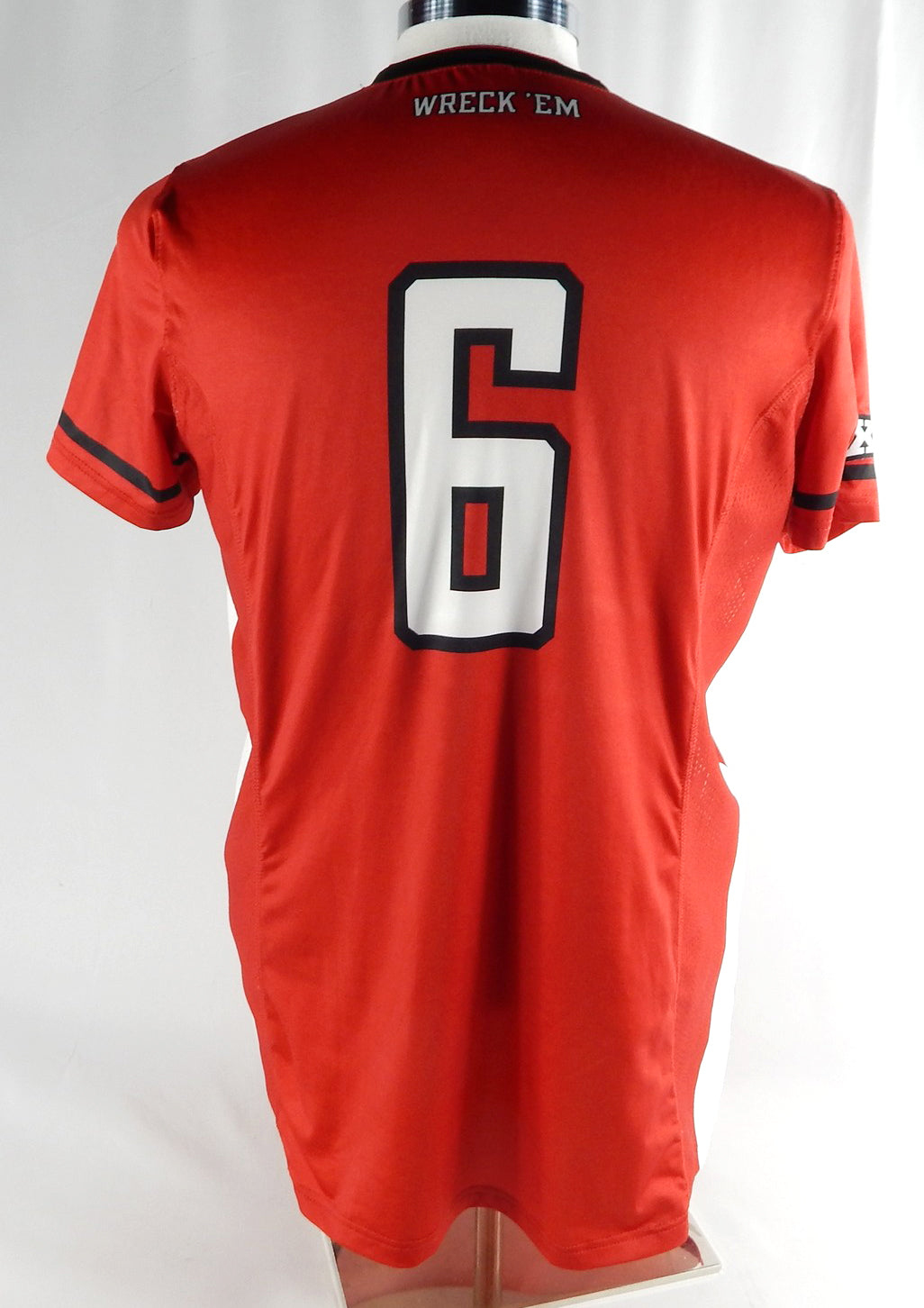 2023 Texas Tech Red Raiders #6 Game Used Red Jersey Womens Soccer L 222 Pic2
