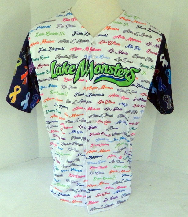 2016 Vermont Lake Monsters Jhonny Rodriguez #17 Game Used White Jersey CA 439 Pic2