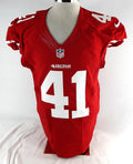 2016 San Francisco 49ers Antoine Bethea #41 Game Issued Red Jersey 42 DP106479