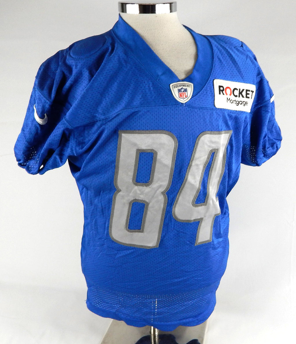 2019 Detroit Lions #84 Game Used Blue Practice Jersey 46 253