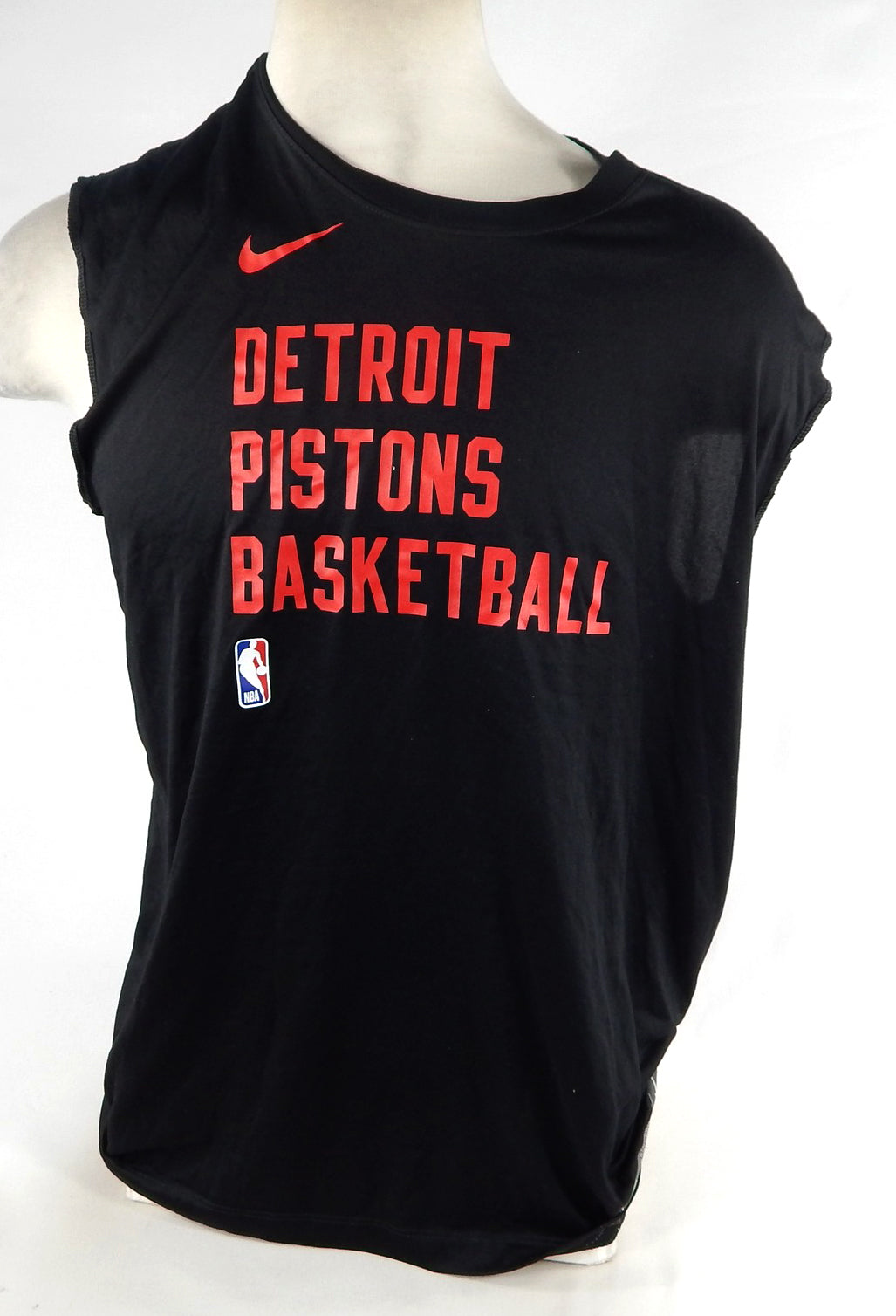 2023-24 Detroit Pistons Simone Fontecchio #19 Game Used Black Tank Top Shirt XL6