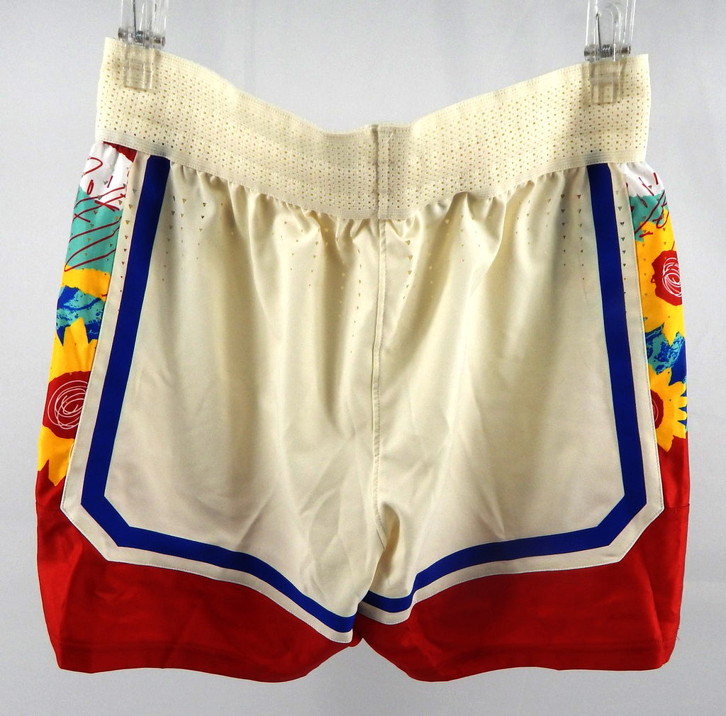 2023-24 Kansas Jayhawks Game Issued Cream Shorts Womens Basketball 37 Pic2