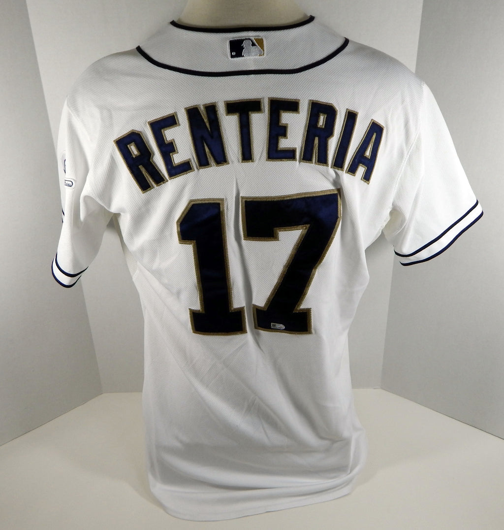 2013 San Diego Padres Rick Renteria #17 Game Used White Jersey
