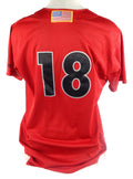 Jupiter Hammerheads #18 Game Used Signed Red Jersey 46 DP71791