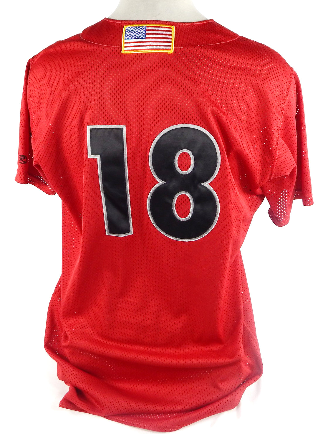 Jupiter Hammerheads #18 Game Used Signed Red Jersey 46 DP71791 Pic2