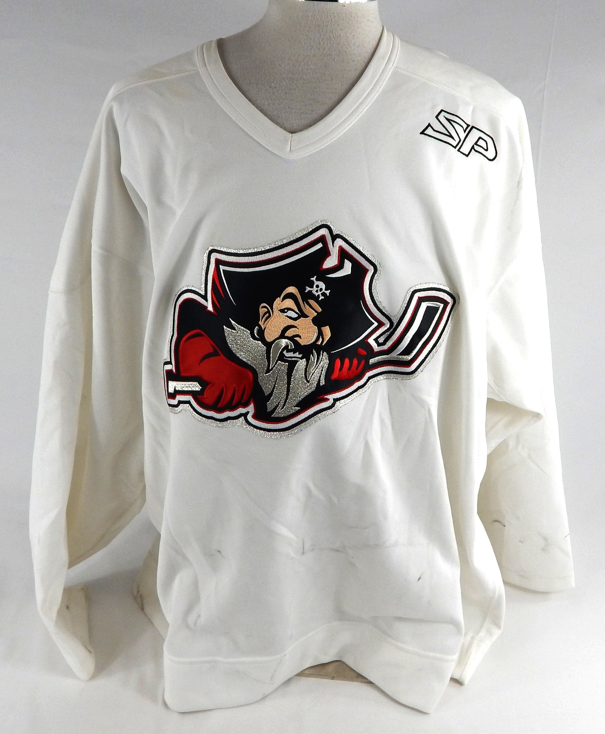 2000-02 Portland Pirates Siklenka #23 Game Used White Practice Jersey 56 868