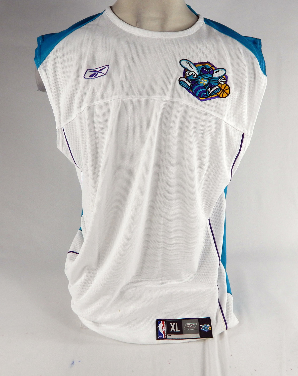 2000s Charlotte Hornets Game Issued White Tank Top Shirt XL DP68874