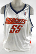 2004-05 Charlotte Bobcats Jahidi White #55 Game Issued White Jersey 56 083