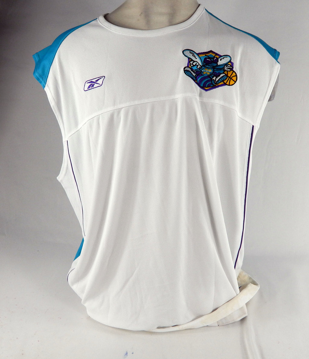 2000s Charlotte Hornets Game Issued White Tank Top Shirt 2XLT DP68875