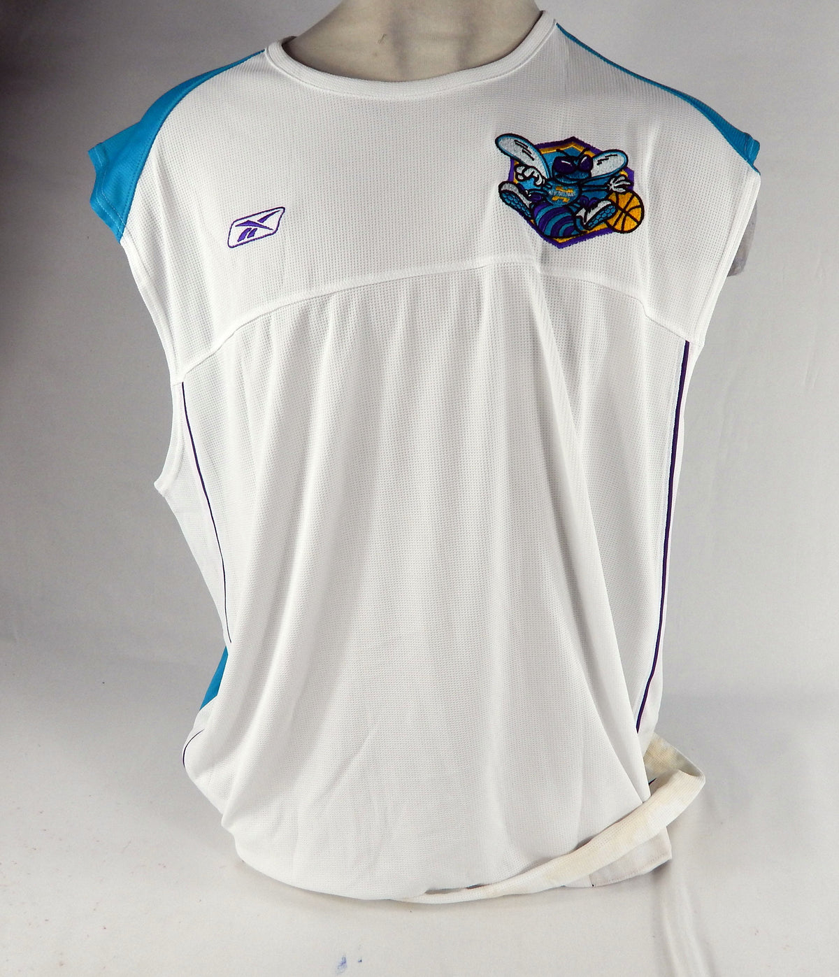 2000s Charlotte Hornets Game Issued White Tank Top Shirt 2XLT DP68875