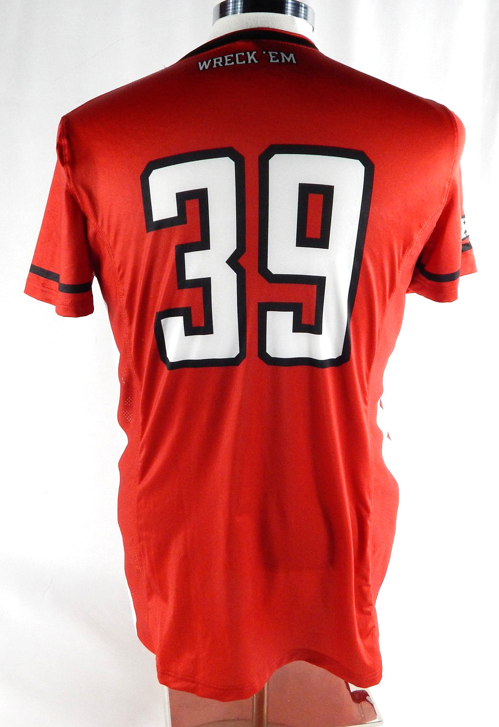 2023 Texas Tech Red Raiders #39 Game Used Red Jersey Womens Soccer L 228 Pic2