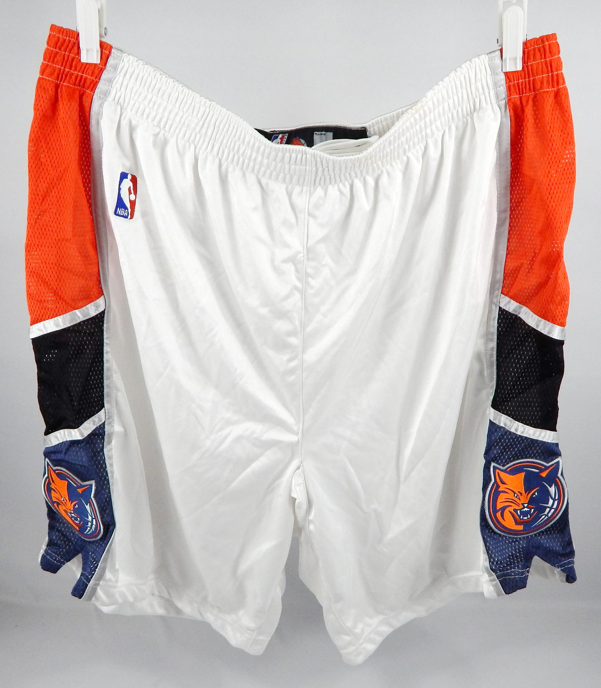 2000s Charlotte Bobcats Game Issued White Shorts 52 842