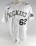 2025 Colorado Rockies Benny Montgomery #62 Game Issued White Jersey 46 936