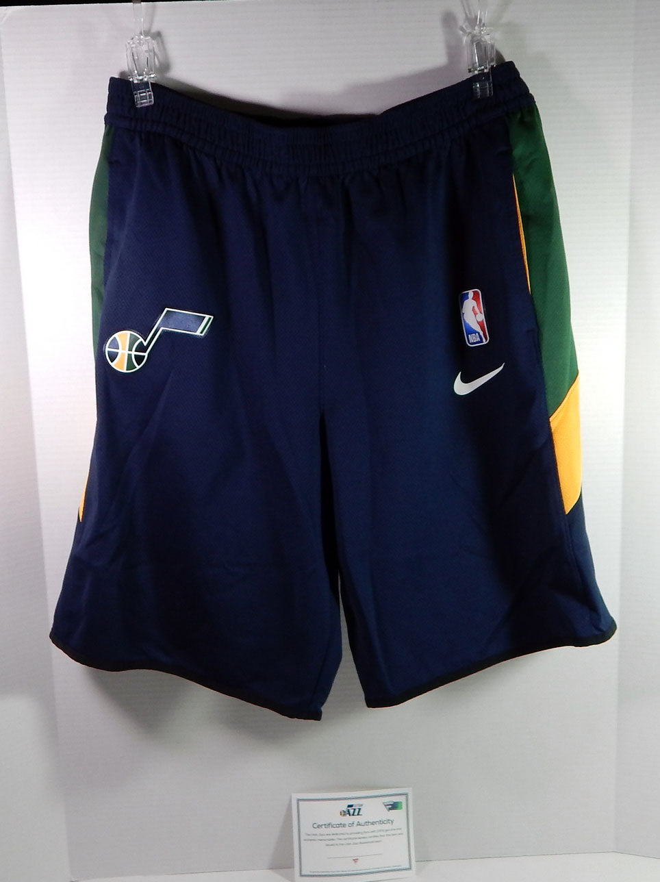 2019-20 Utah Jazz George Niang #31 Game Issued Navy Practice Shorts XL DP20570