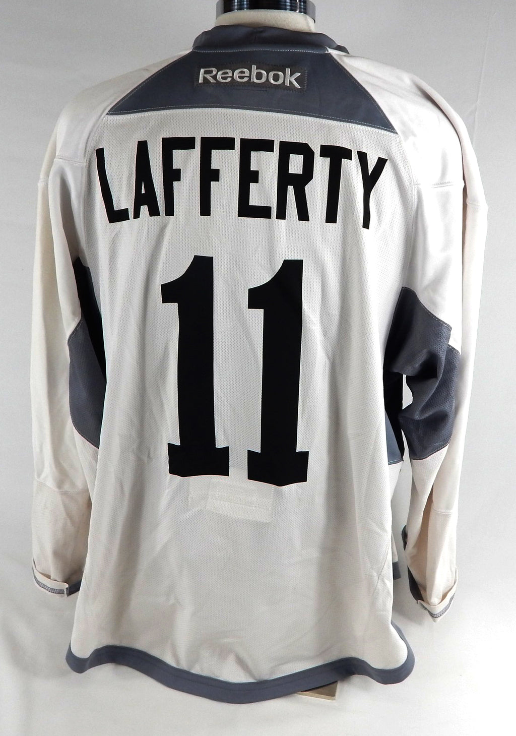 Wilkes-Barre/Scranton Penguins Brian Lafferty #11 Game Used White Jersey 9 Pic2