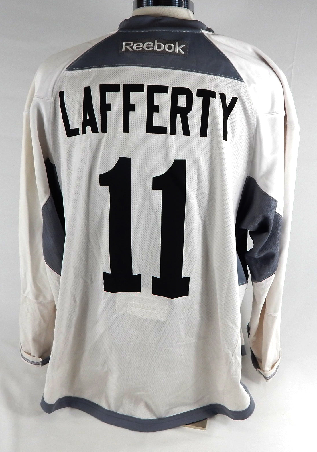 Wilkes-Barre/Scranton Penguins Brian Lafferty #11 Game Used White Jersey 9 Pic2