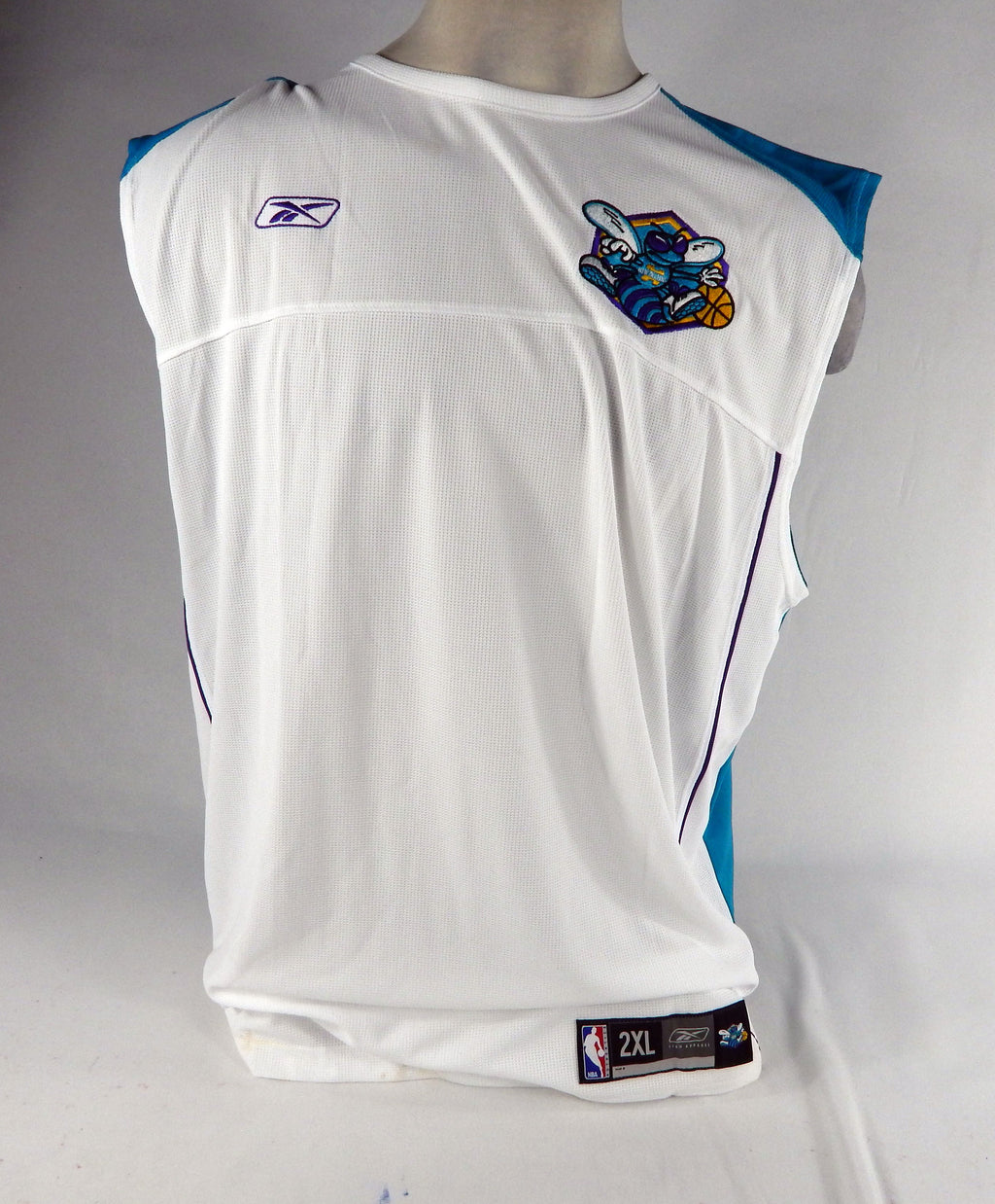 2000s Charlotte Hornets Game Issued White Tank Top Shirt 2XLT DP68877