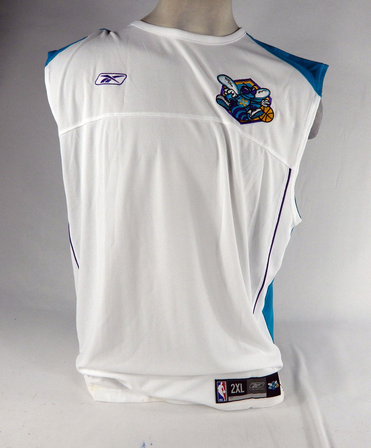 2000s Charlotte Hornets Game Issued White Tank Top Shirt 2XLT DP68877