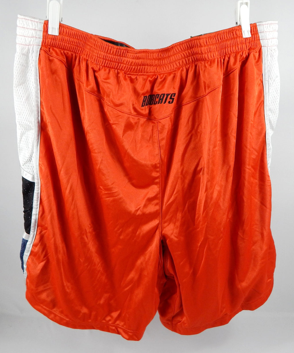 2000s Charlotte Bobcats #7 Game Used Orange Shorts 52 843 Pic2