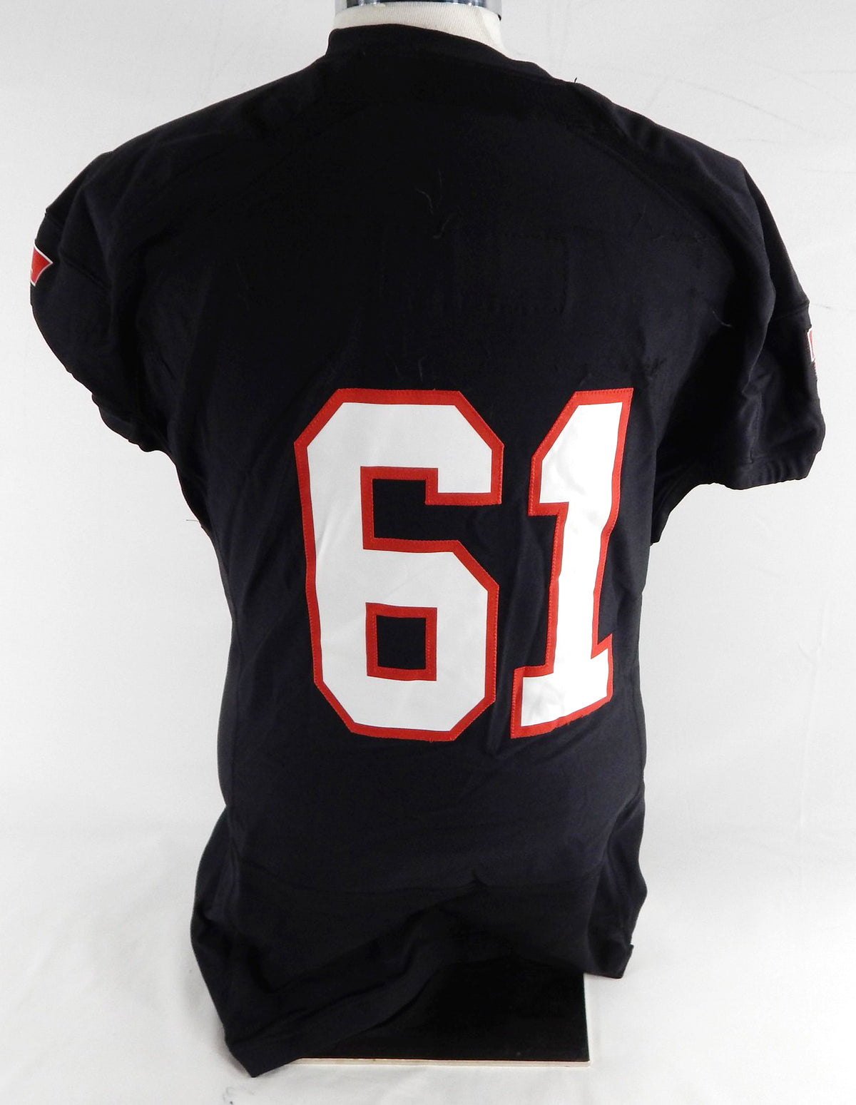2014 Texas Tech Red Raiders #61 Game Used Black Jersey Football NP Rem 50 660 Pic2