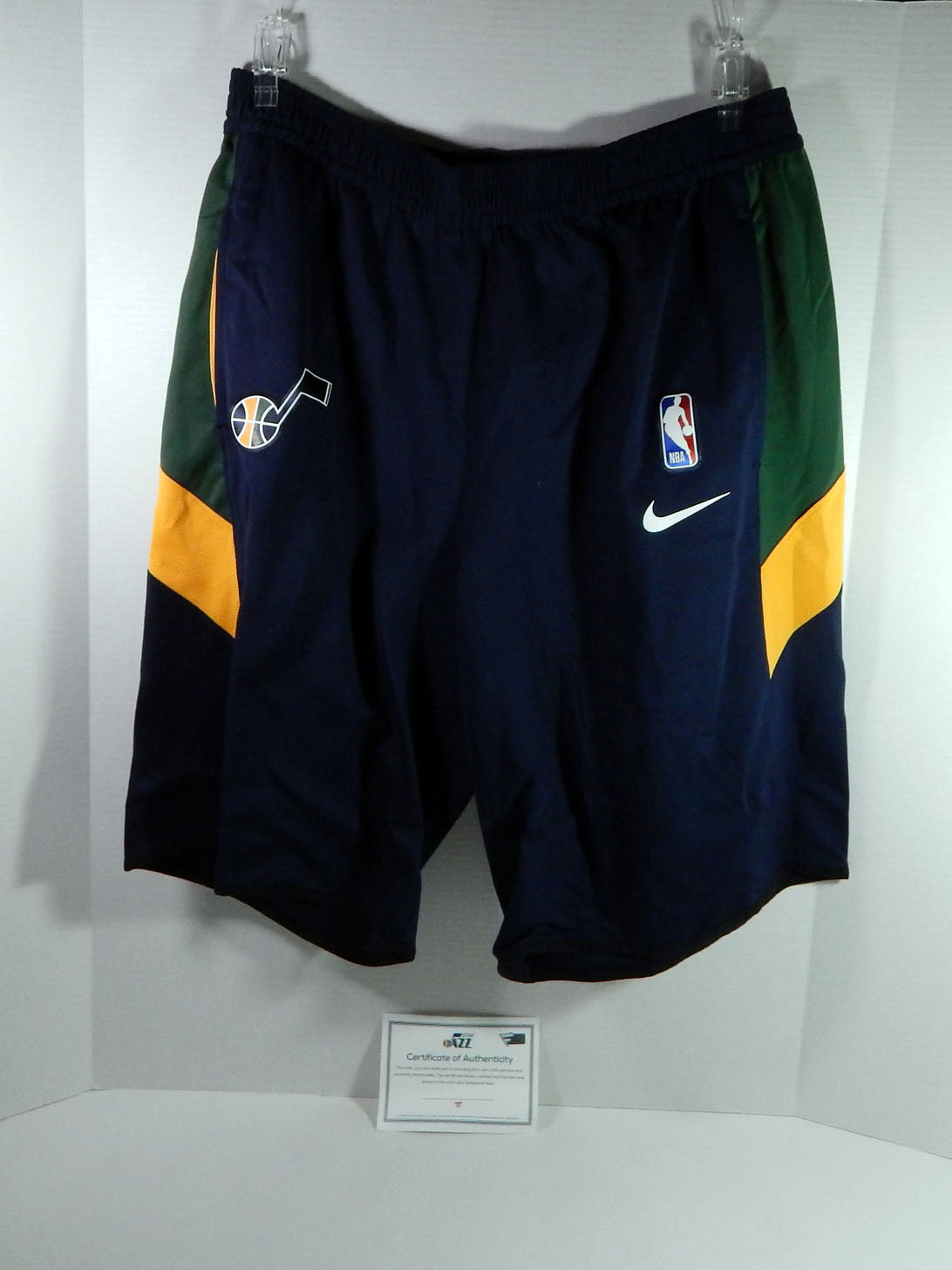 2019-20 Utah Jazz Rudy Gobert #21 27? Game Issued Navy Practice Shorts XXL 1