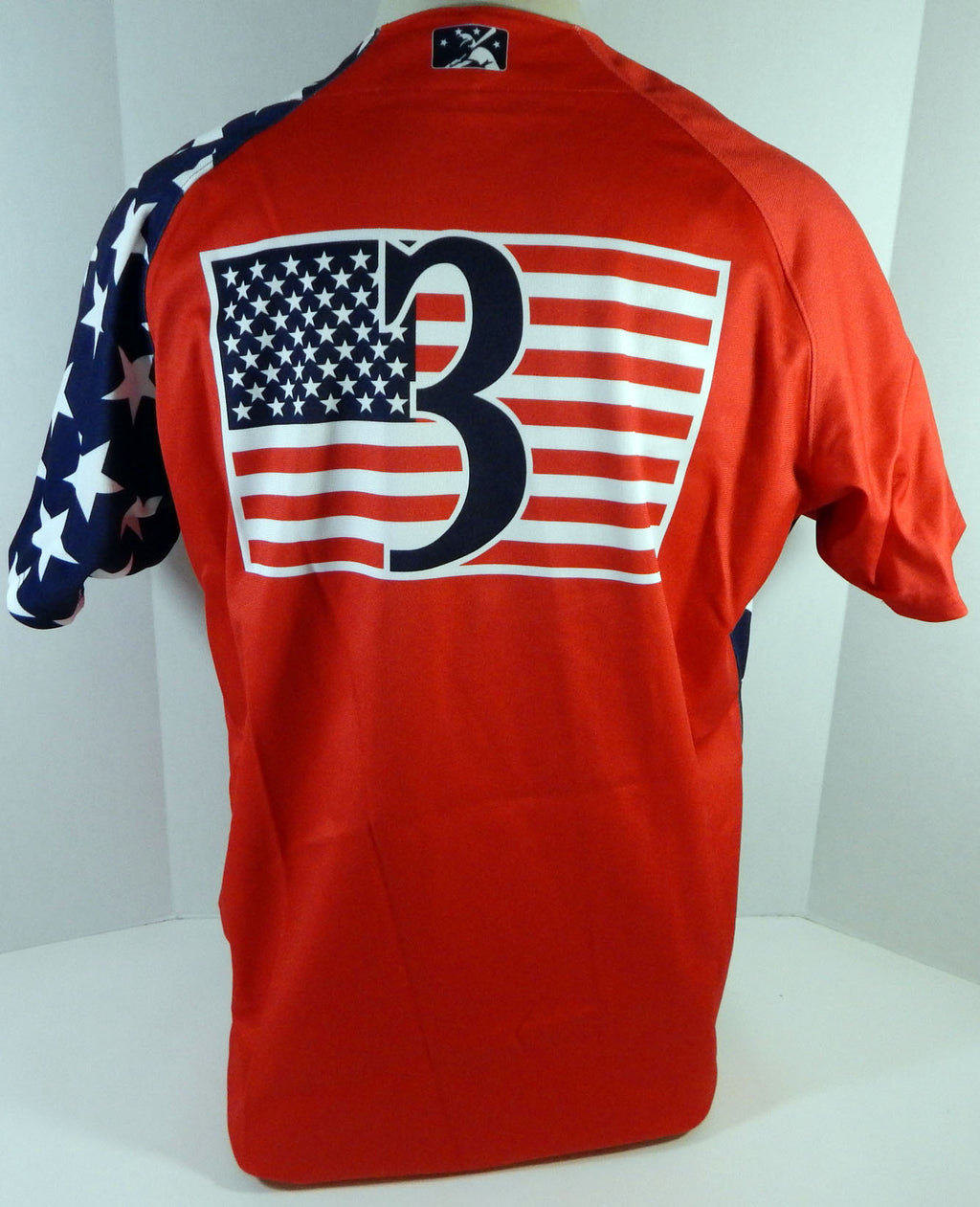 2016 Clearwater Threshers Josh Tobias #3 Game Used Red Jersey USA 4th July 48 43