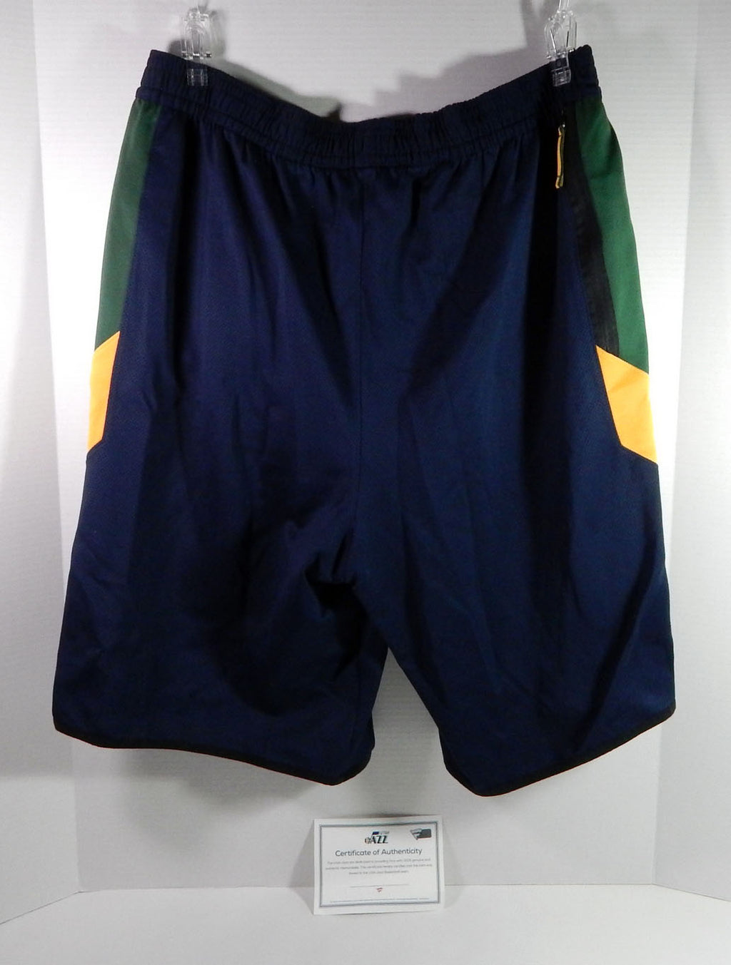 2019-20 Utah Jazz Rudy Gobert #21 27? Game Issued Navy Practice Shorts XXL 1 Pic2