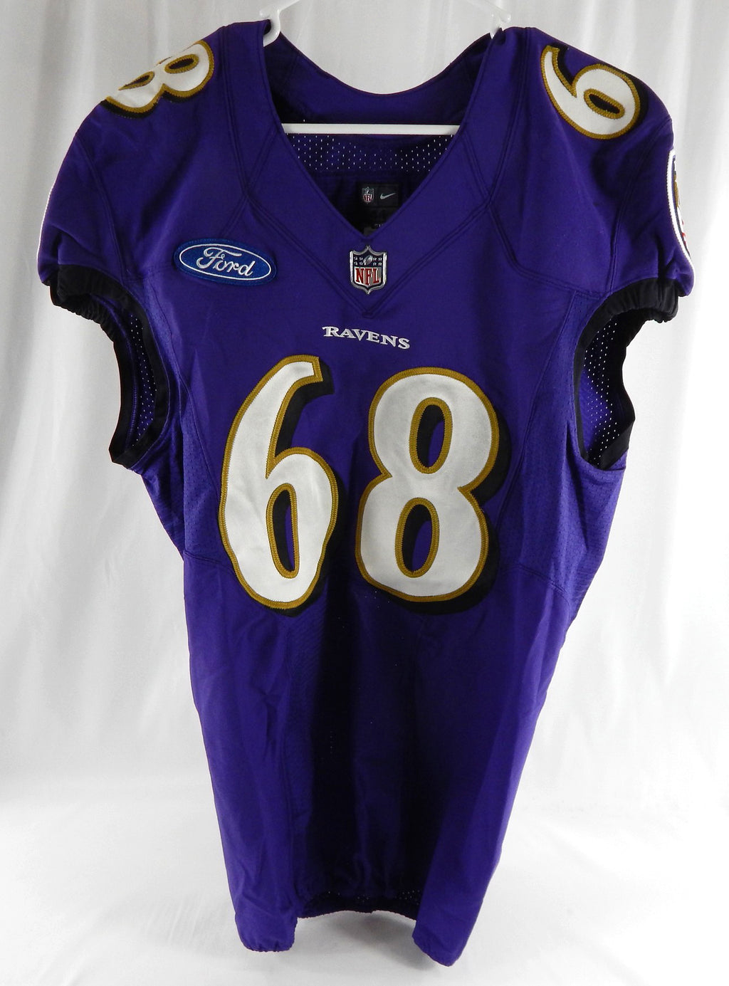 2016 Baltimore Ravens Brandon Kipper #68 Game Used Purple Practice Jersey 44 292