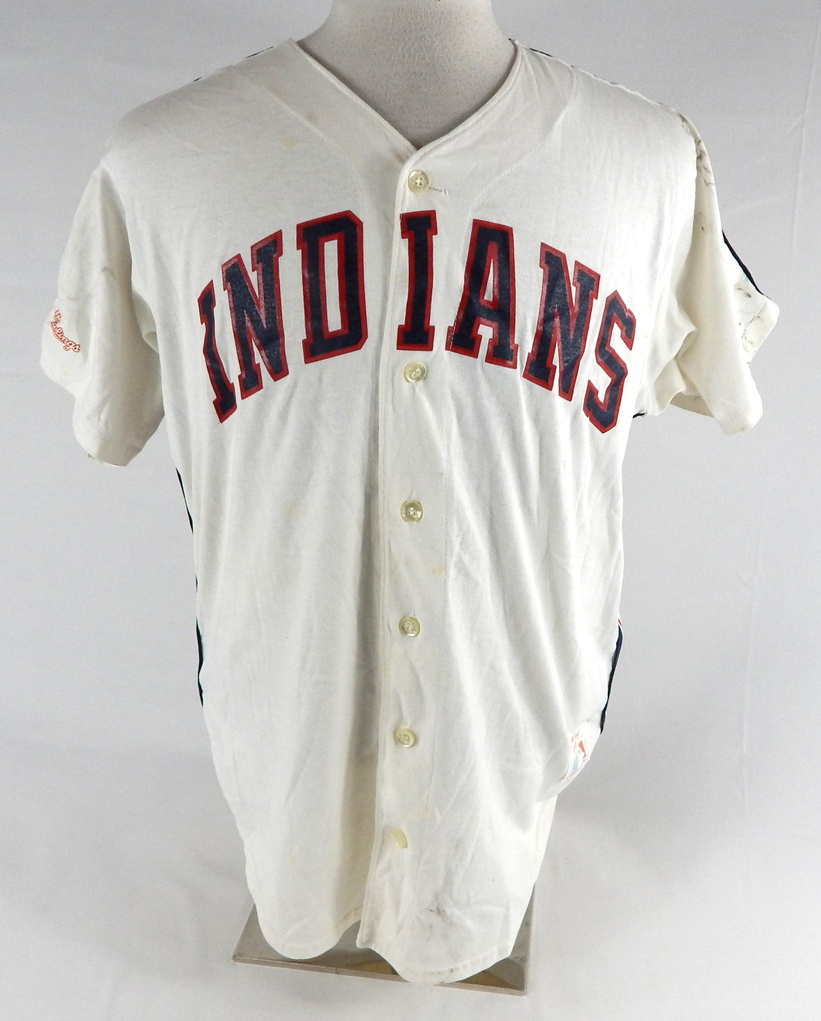 Mens 1990s Cleveland Indians Blank # Authentic White Jersey Rawlings XL 870