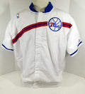 1995-96 Philadelphia 76ers # Game Issued White Game Jacket 52 DP09924