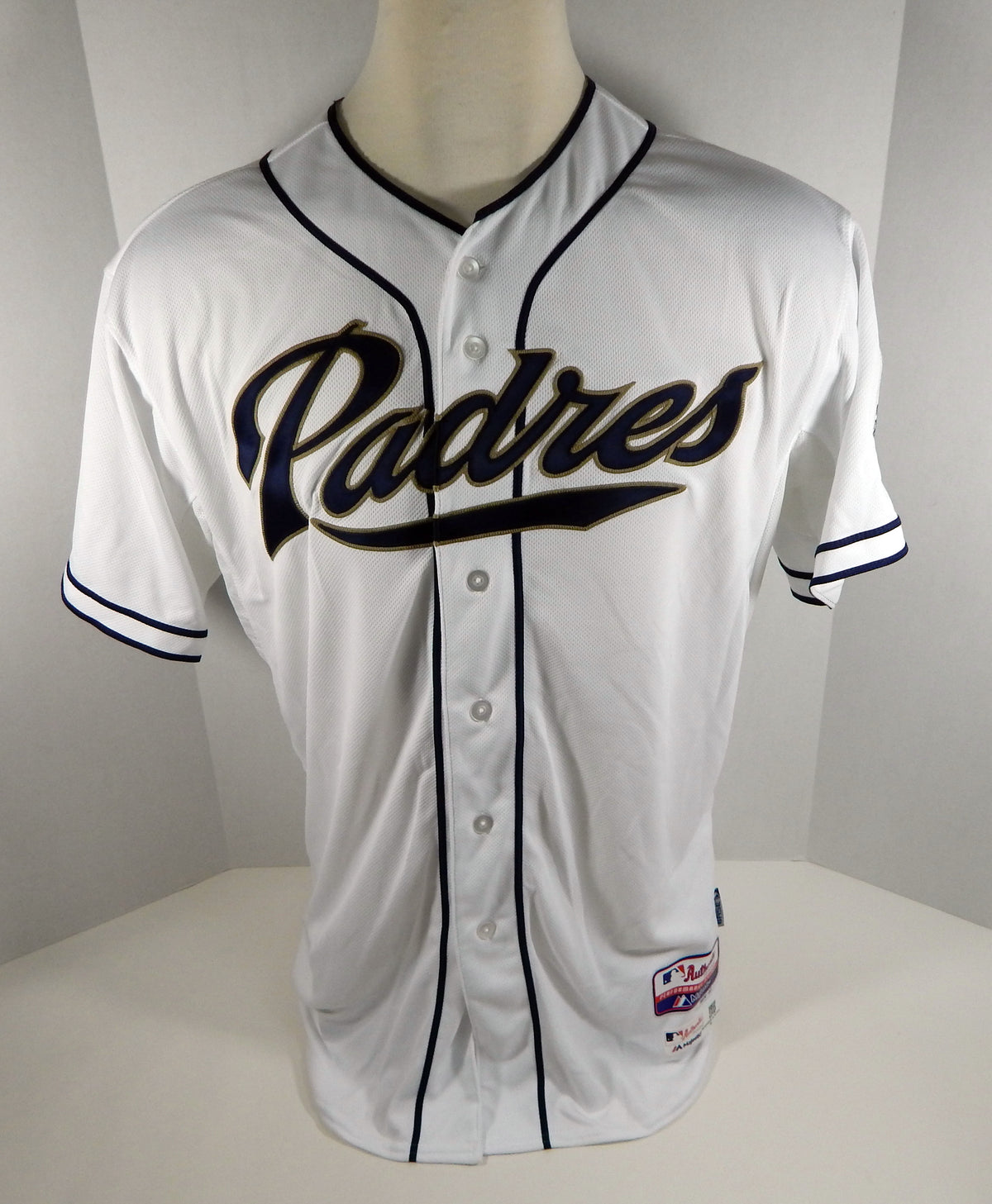 2015 San Diego Padres Alex Dickerson #54 Game Issued White Jersey Pic2