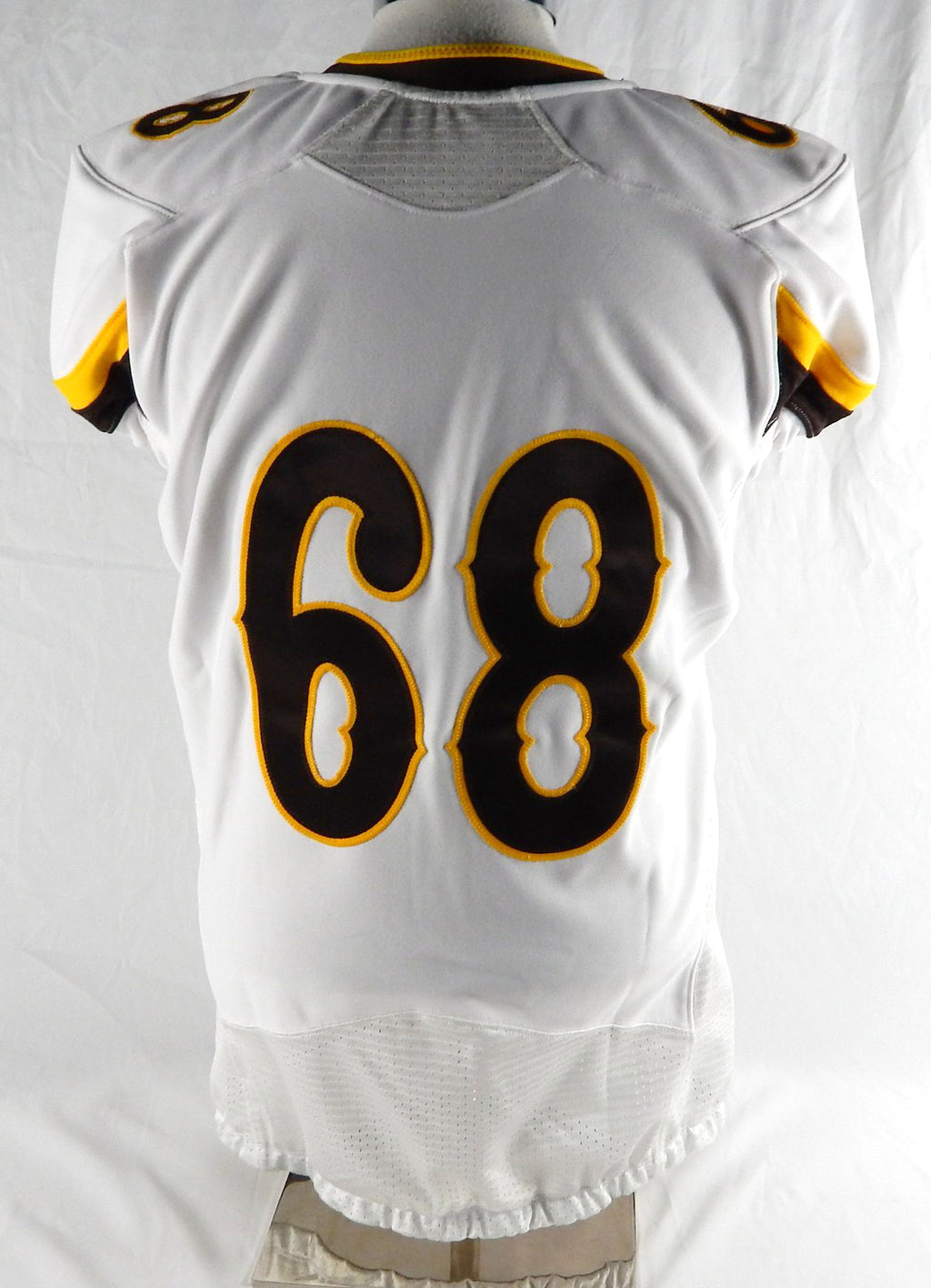 2018 Wyoming Cowboys #68 Game Issued Pos Used White Jersey XL 486 Pic2