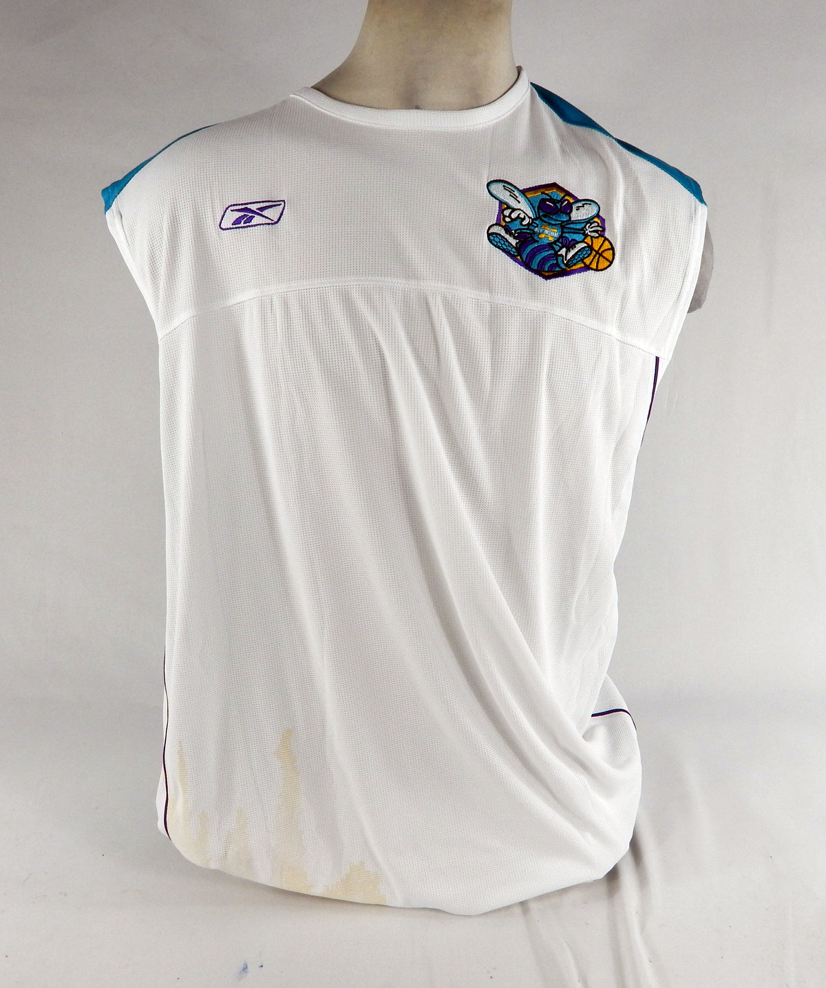 2000s Charlotte Hornets Game Issued White Tank Top Shirt 2XLT DP68882