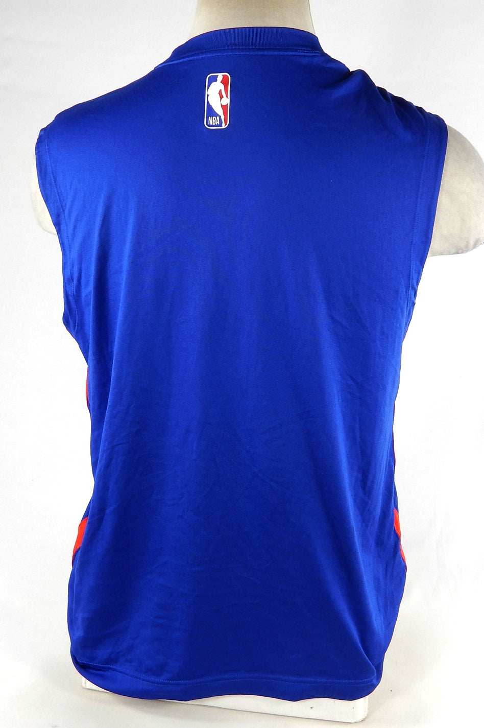 2023-24 Detroit Pistons #14 24 Game Used Blue Tank Top Shirt Earl Cureton P L 7 Pic2