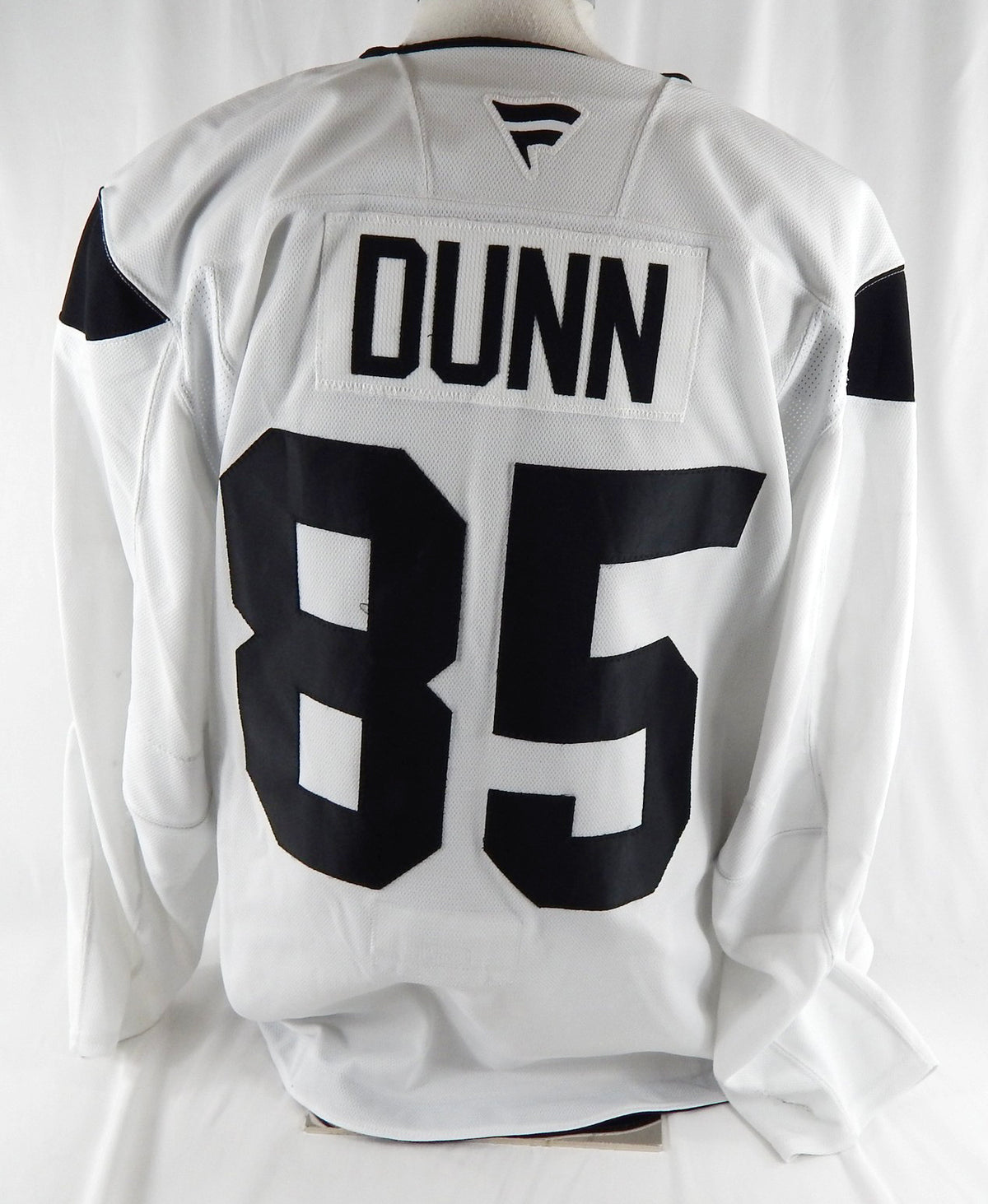 2024-25 Utah Mammoth Coster Dunn #85 Game Used White Practice Jersey Dev Camp 1 Pic2