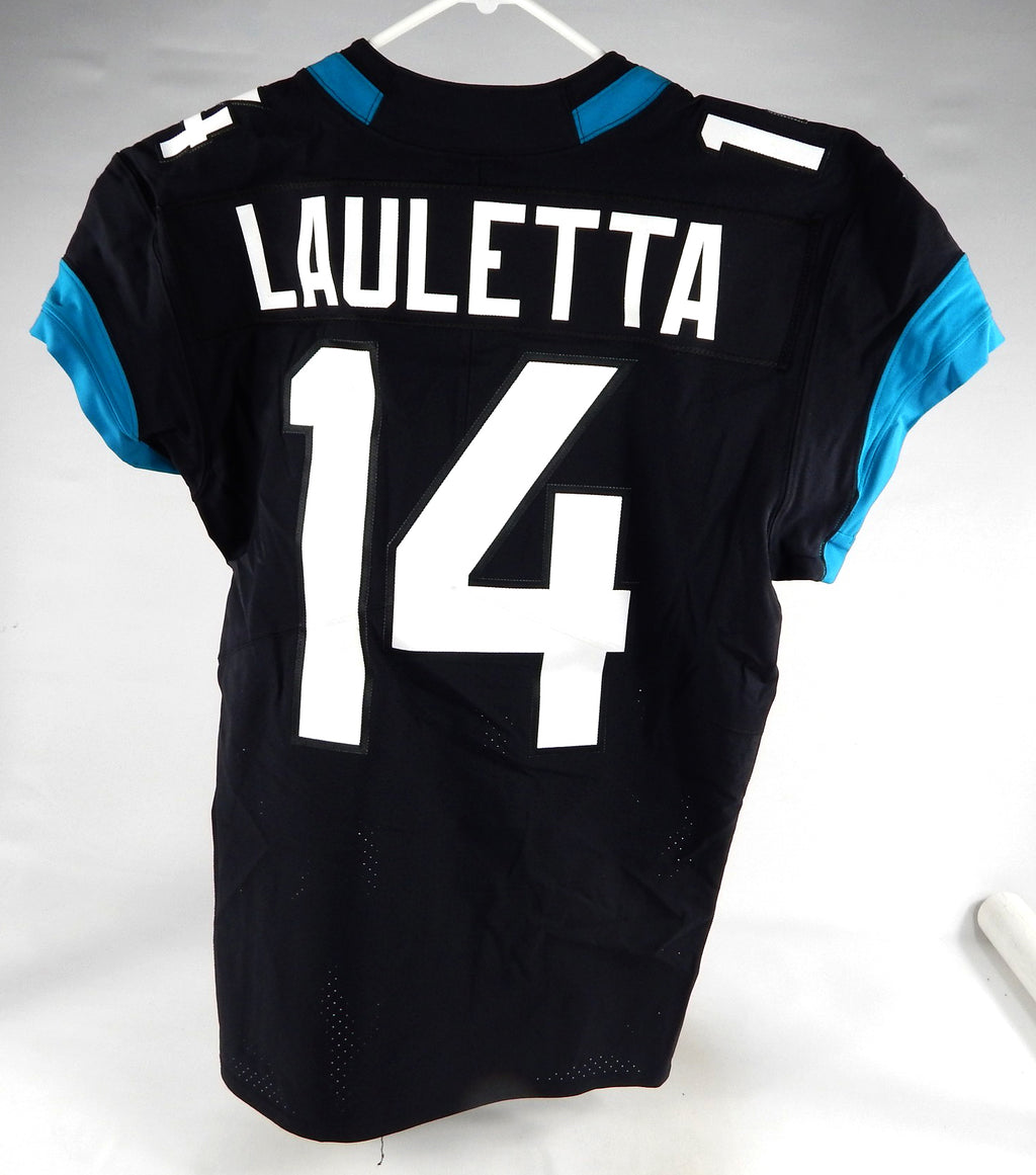 2019 Jacksonville Jaguars Kyle Lauletta #14 Game Issued Black Jersey 44 DP74490