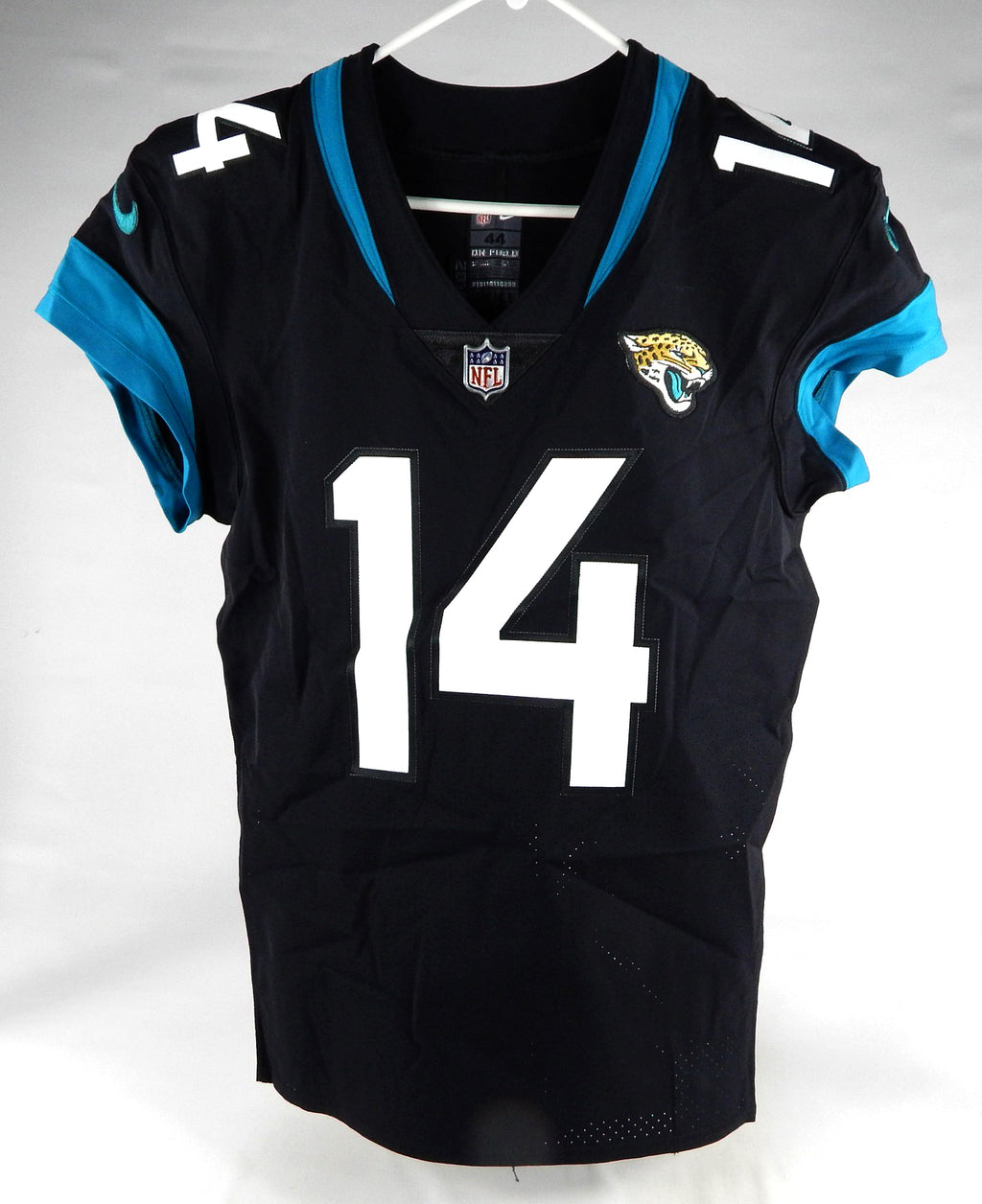 2019 Jacksonville Jaguars Kyle Lauletta #14 Game Issued Black Jersey 44 DP74490 Pic2