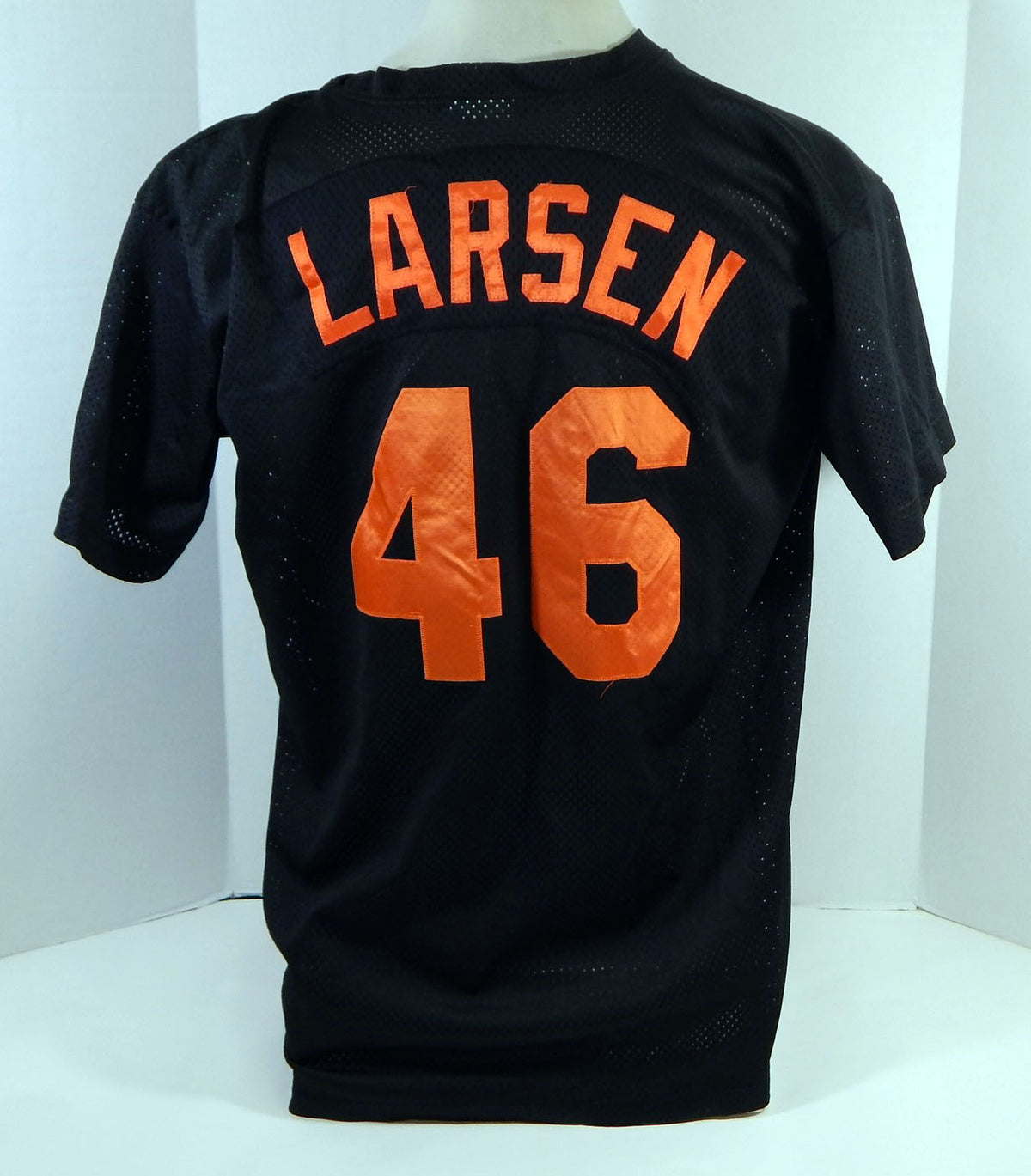 Baltimore Orioles Larsen #46 Game Used Black Jersey Ext Spring Training XL 35