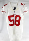 2013 San Francisco 49ers #58 Game Issued White Jersey 42 512